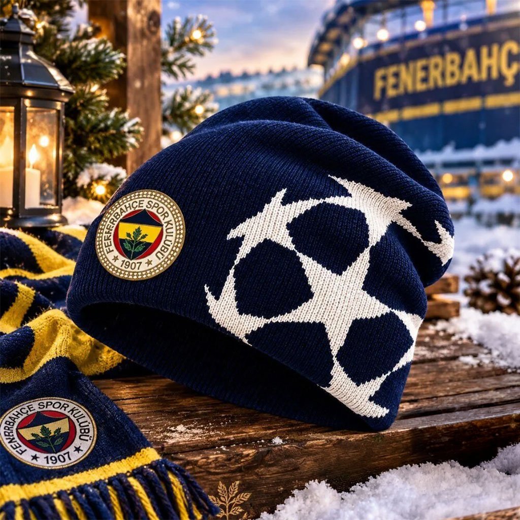 Fenerbahce UEFA Champions League Beanie 2026 Football Club Winter Hat Gifts For Soccer Fans