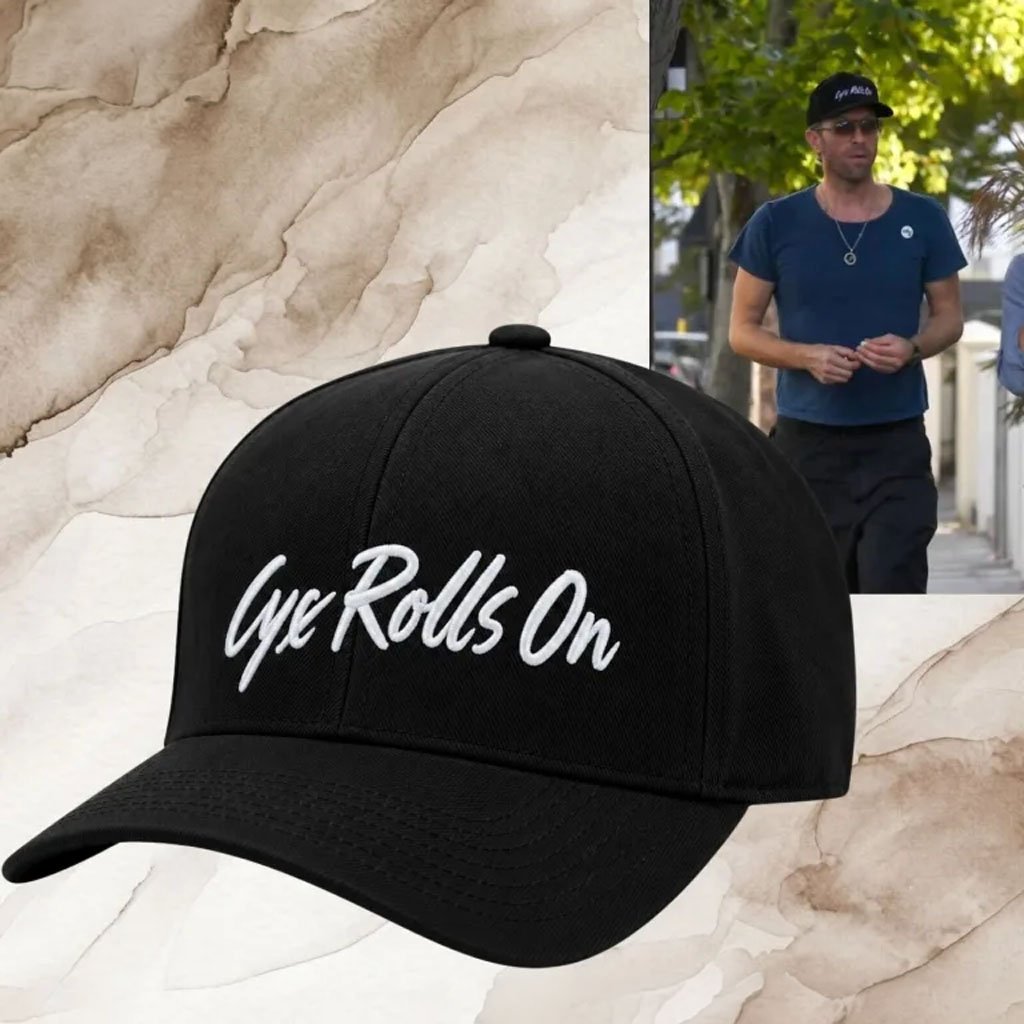 Chris Martin Life Rolls On Embroidered Hat Chris Martin Merch Present For Husband