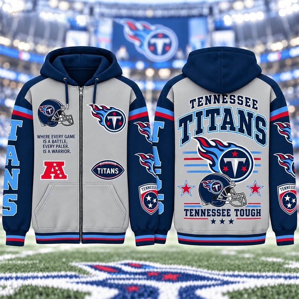 Tennessee Titans America's Team Gridiron Heritage Zip Hoodie Titans Merch Football Fan Clothing