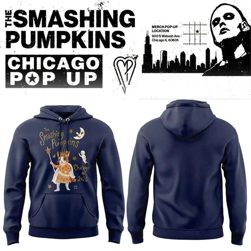 The Smashing Pumpkins Chicago Pop Up Concert Hoodie Rock Band The Smashing Pumpkins Merch
