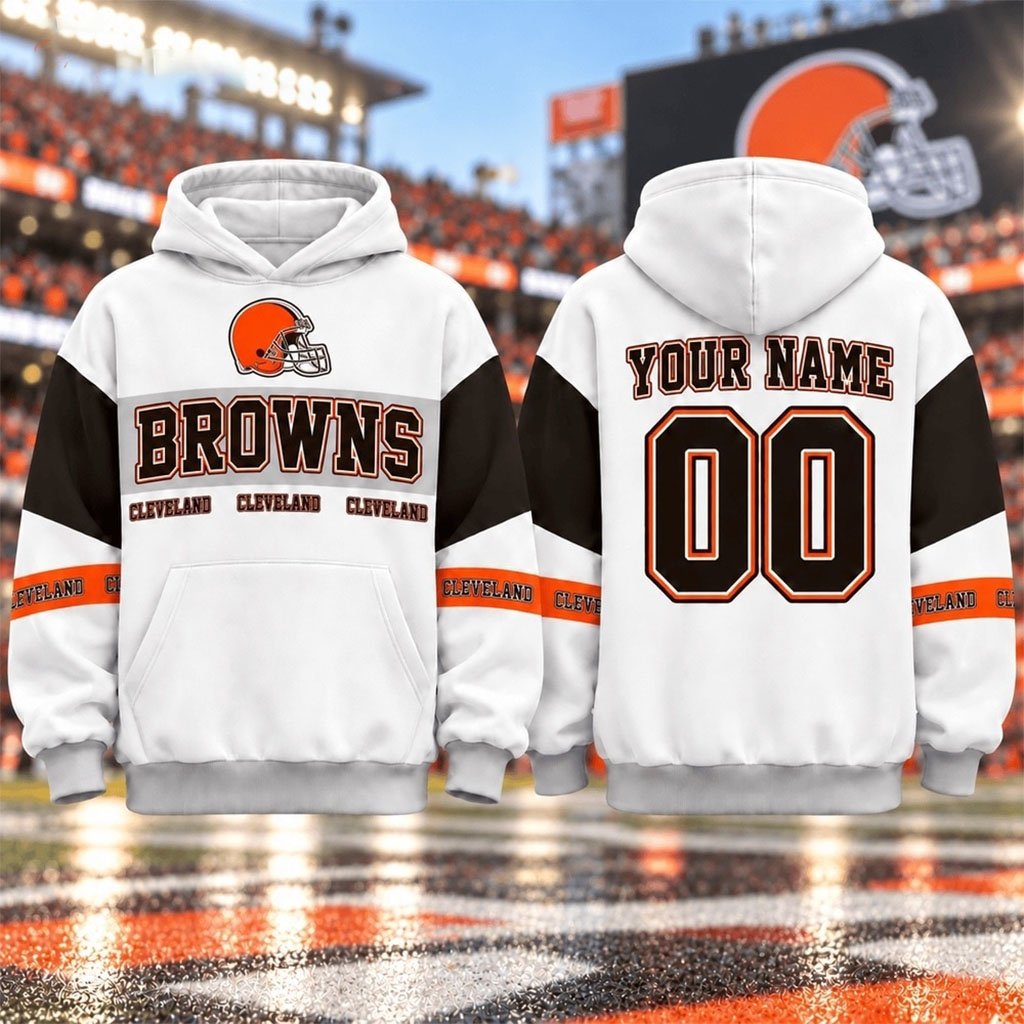 Custom Cleveland Browns 2026 Gridiron Heritage Hoodie Browns Merch Cleveland Football Clothes