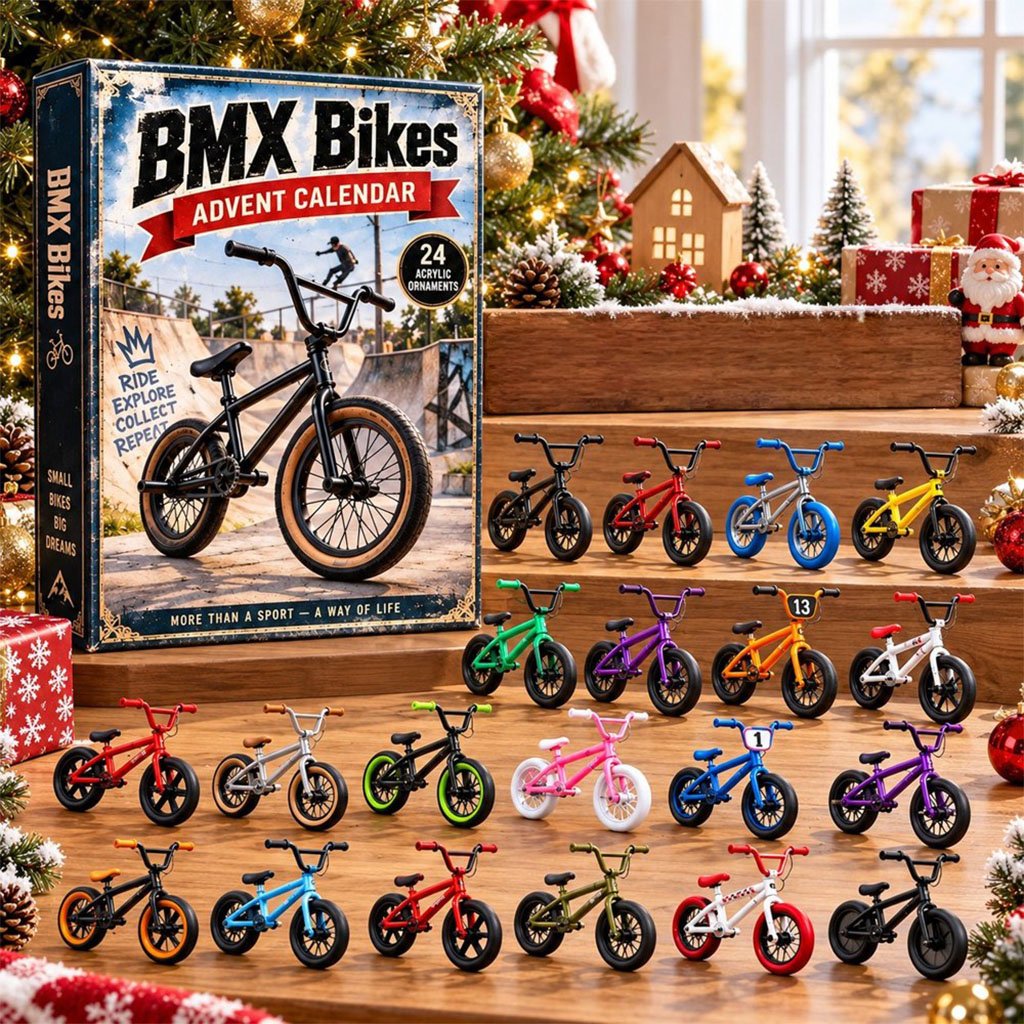 24 Days Of BMX Bikes Advent Calendar Christmas Countdown Bicycle Ornaments Gifts For BMX Riders