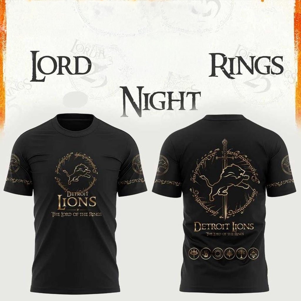 Detroit Lions x The Lord Of The Rings 2026 Shirt Detroit Lions Merch Best Gifts For Fans