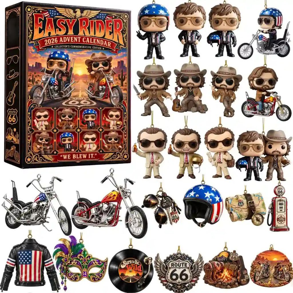 Easy Rider 2026 Collector's Edition Advent Calendar Xmas Tree Ornaments Easy Rider Merch