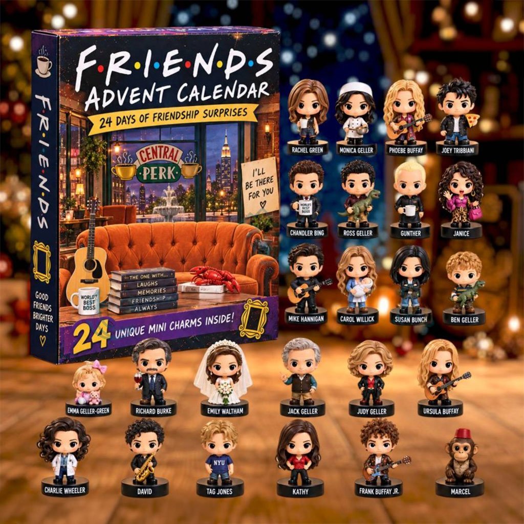 Friends TV Series Christmas Advent Calendar 24 Days Xmas Countdown Ornaments Gifts For Fans