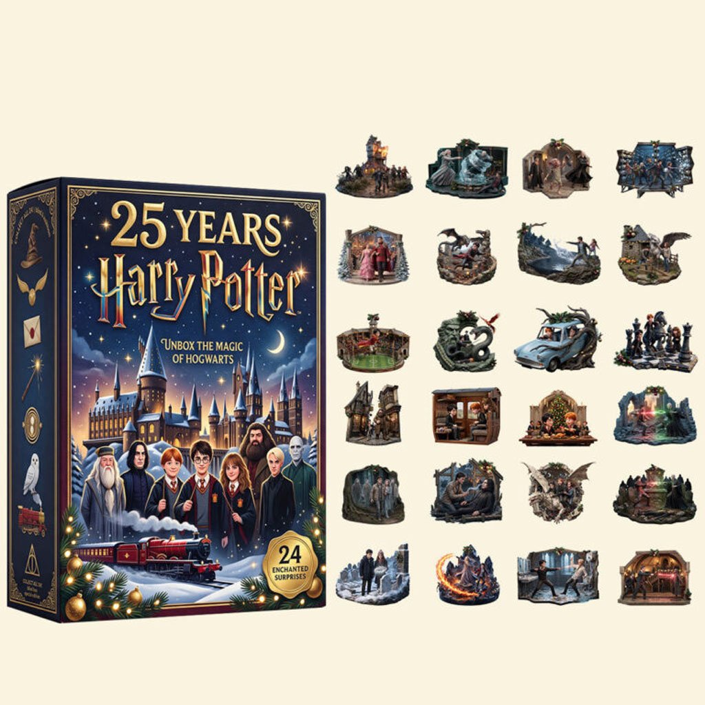 Harry Potter 25th Anniversary Advent Calendar 24 Days Christmas Countdown Ornaments Fans Gifts