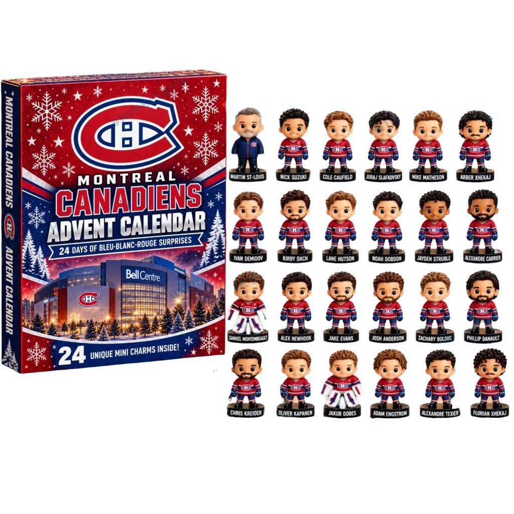 Montreal Canadiens Hockey Advent Calendar 2026 24 Days Christmas Countdown Hockey Ornaments