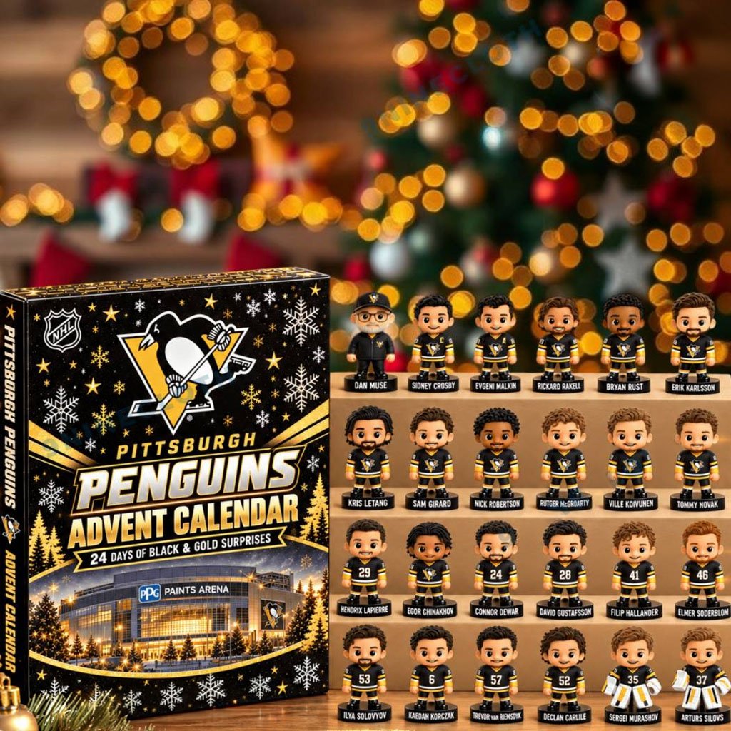 Pittsburgh Penguins Hockey Advent Calendar 2026 24 Days Christmas Countdown Ornaments Fan Gear