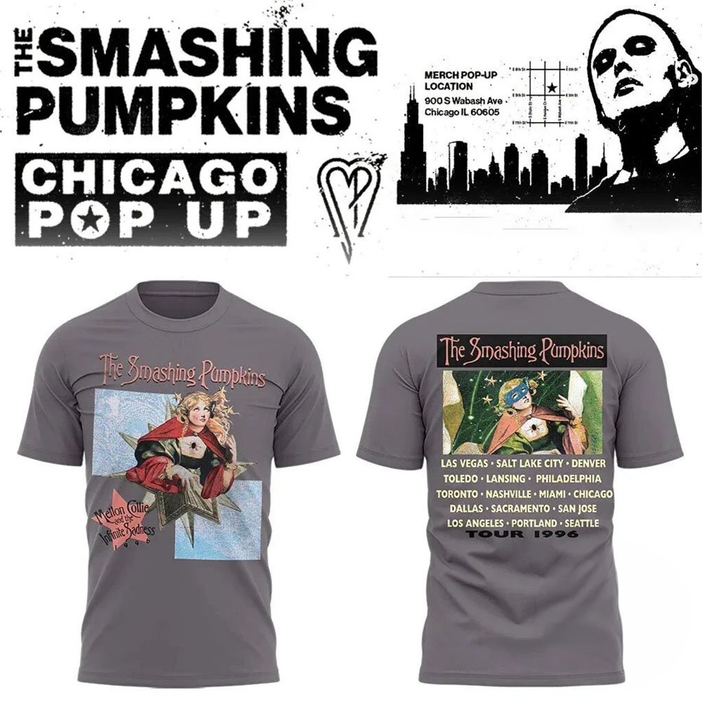 The Smashing Pumpkins Merch Mellon Collie And The Infinite Sadness Tour 1996 Shirt Fans Gifts