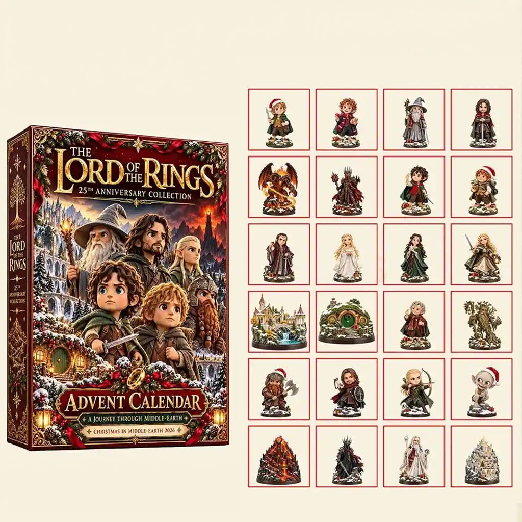 The Lord Of The Rings 25th Anniversary Advent Calendar 2026 Christmas Ornaments LOTR Fans Gifts