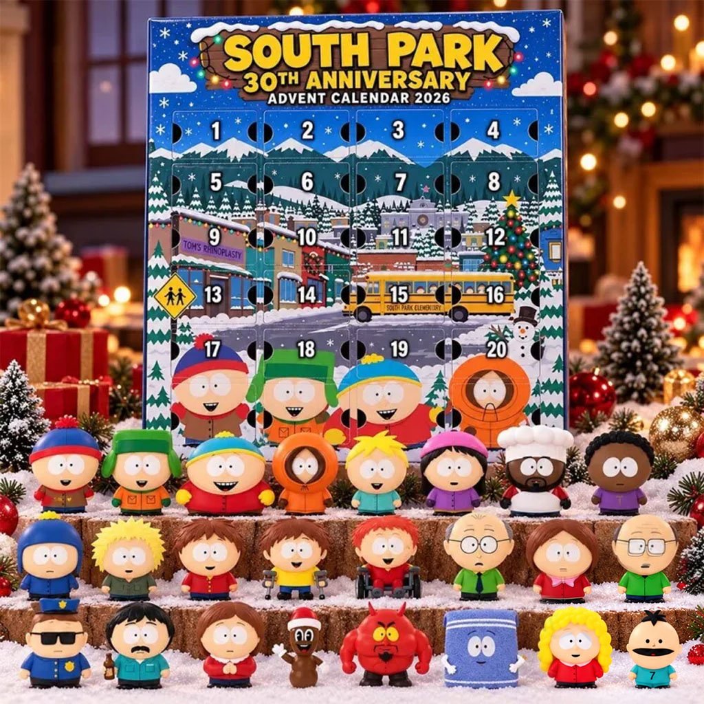 South Park 30th Anniversary 2026 Advent Calendar 24 Day Christmas Countdown Box Ornaments Decor