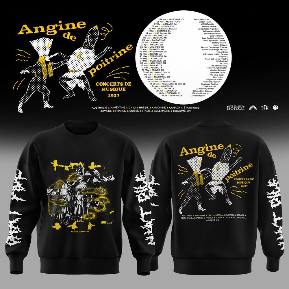Angine De Poitrine Merch Concerts De Musique 2027 Sweatshirt Angine De Poitrine Tour Clothing