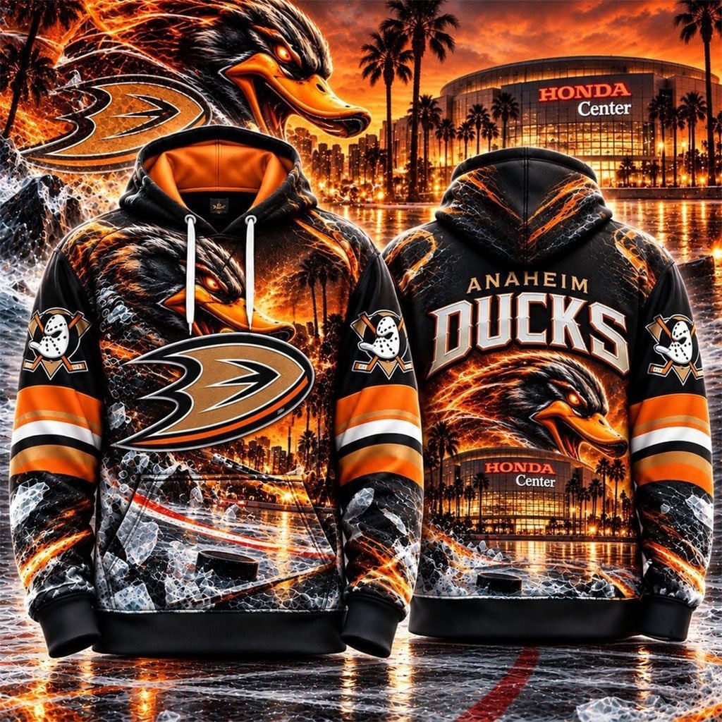 Anaheim Ducks Special Mascot Design Concept Kit 2026 Hoodie Anaheim Ducks Merch Hockey Gifts