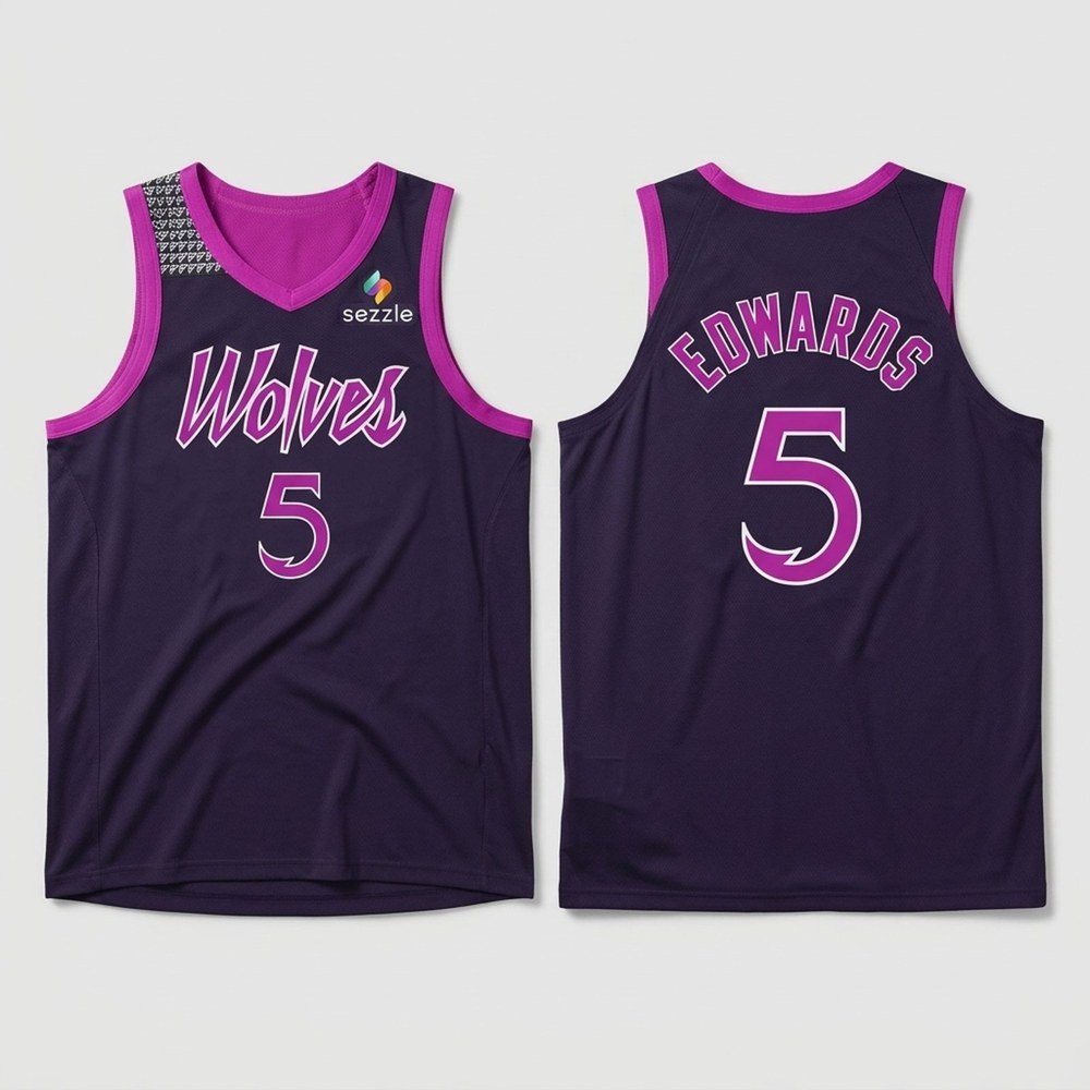 Anthony Edwards Minnesota Wolves City Jersey Minnesota Timberwolves Merch Gift Ideas