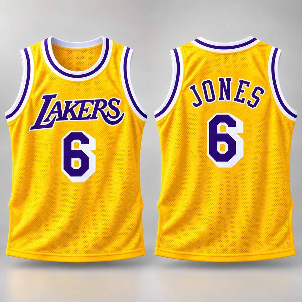 Eddie Jones #6 Los Angeles Lakers Basketball Jersey Eddie Jones Merch Gifts For Fans