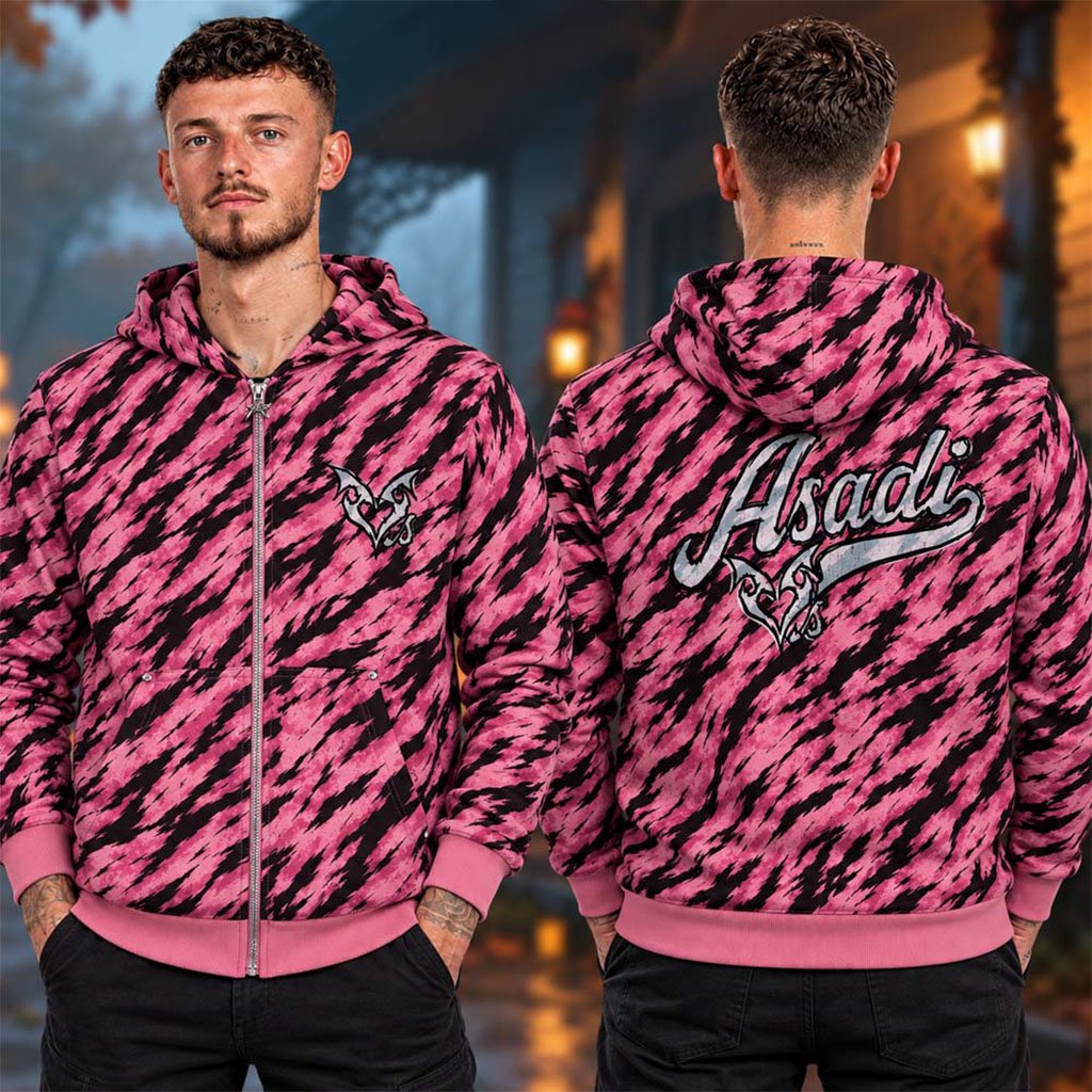 Khan Asadi Merch ASADI X LOVESICK Collection Zip Hoodie 2026 Gifts Ideas For Friends
