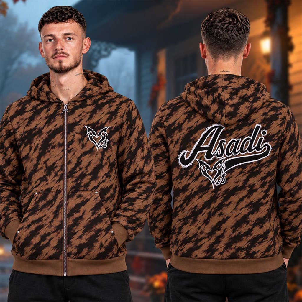 Khan Asadi Merch ASADI X LOVESICK Collection Zip Hoodie Birthday Gift For Friends