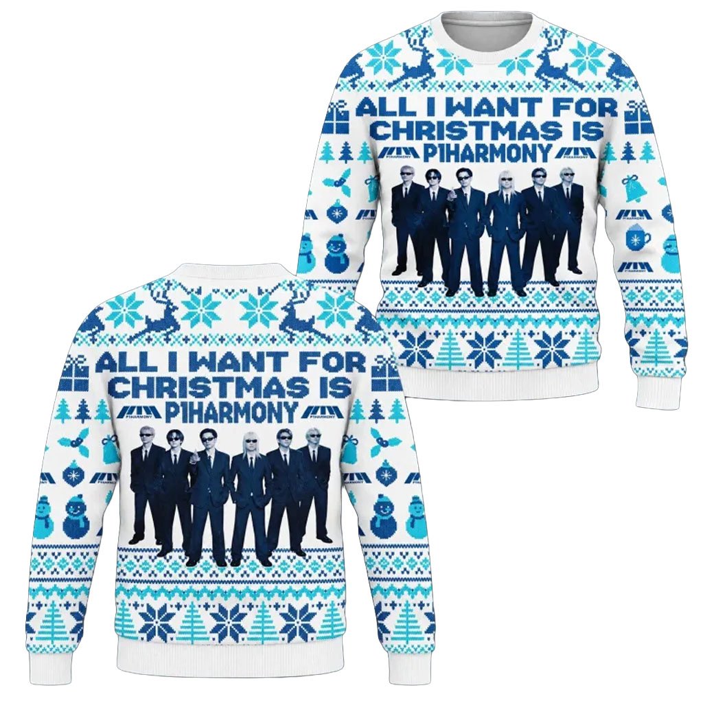 All I Want For Christmas Is P1Harmony Ugly Christmas Sweater P1Harmony Merch Gift For Kpop Fans