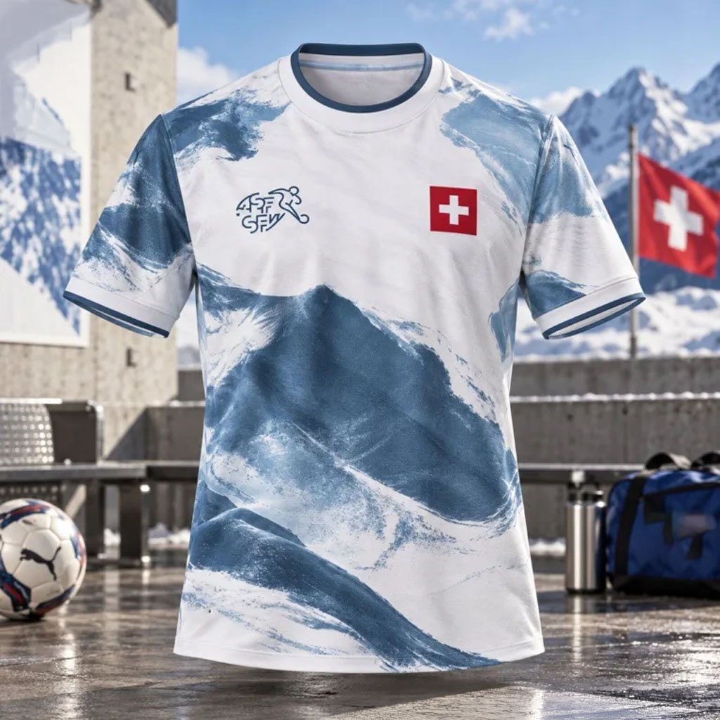 Switzerland X Moncler Away Kit Concept Soccer Jersey Best Gifts For Brothers