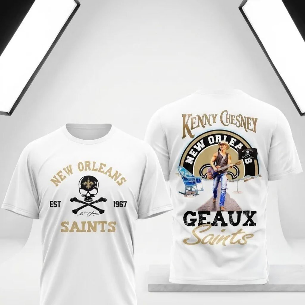 New Orleans Saints X Kenny Chesney Merch Geaux Saints T-Shirt Gift For Brothers