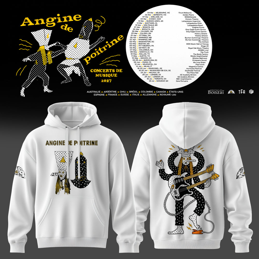 Angine De Poitrine Merch Concerts De Musique 2027 Hoodie Angine De Poitrine Tour Clothing