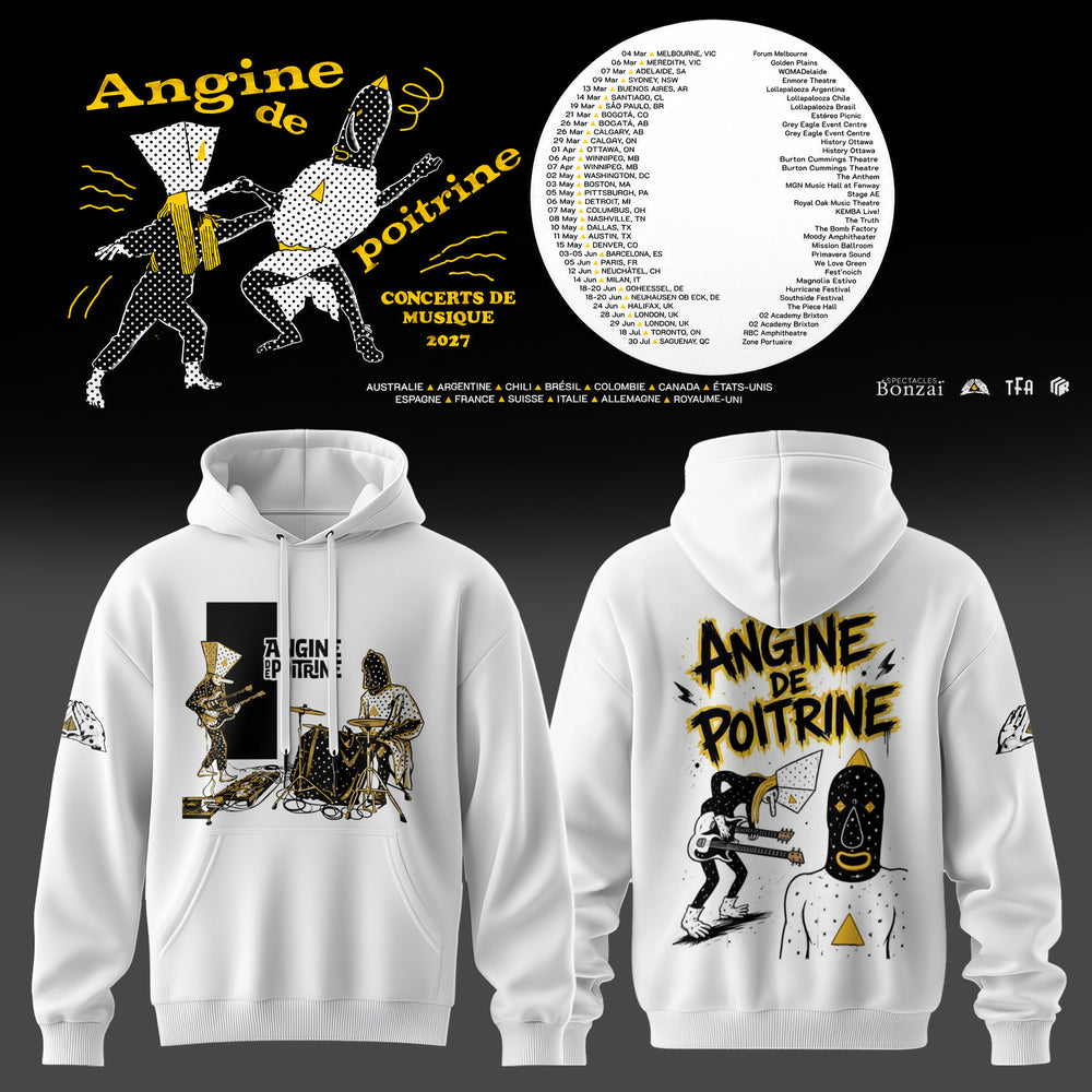 Angine De Poitrine Merch Concerts De Musique 2027 Hoodie Angine De Poitrine Concert Outfit