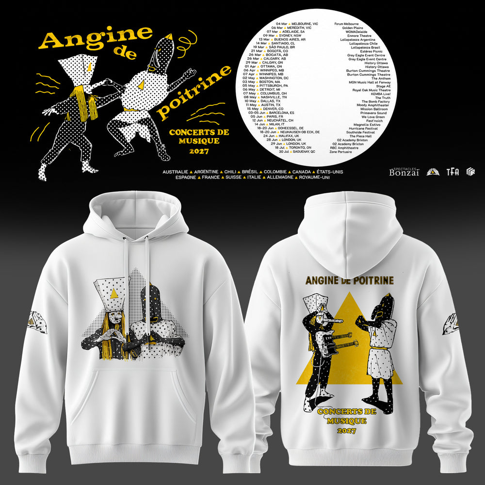 Angine De Poitrine Merch Concerts De Musique 2027 Hoodie Angine De Poitrine Band Hoodie