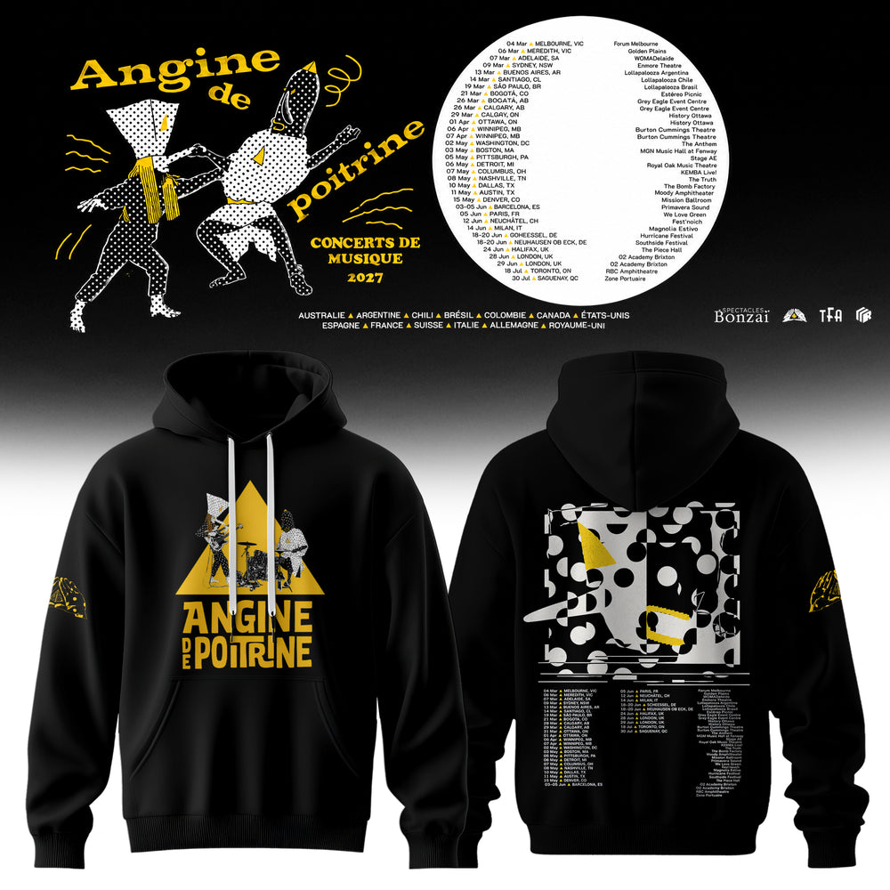 Angine De Poitrine Tour Merch Angine De Poitrine Concerts De Musique 2027 Hoodie Gift Ideas