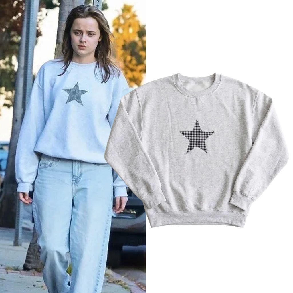 Daughter Of Angelina Jolie And Brad Pitt Vivienne Gingham Star Sweatshirt Gift For Sisters