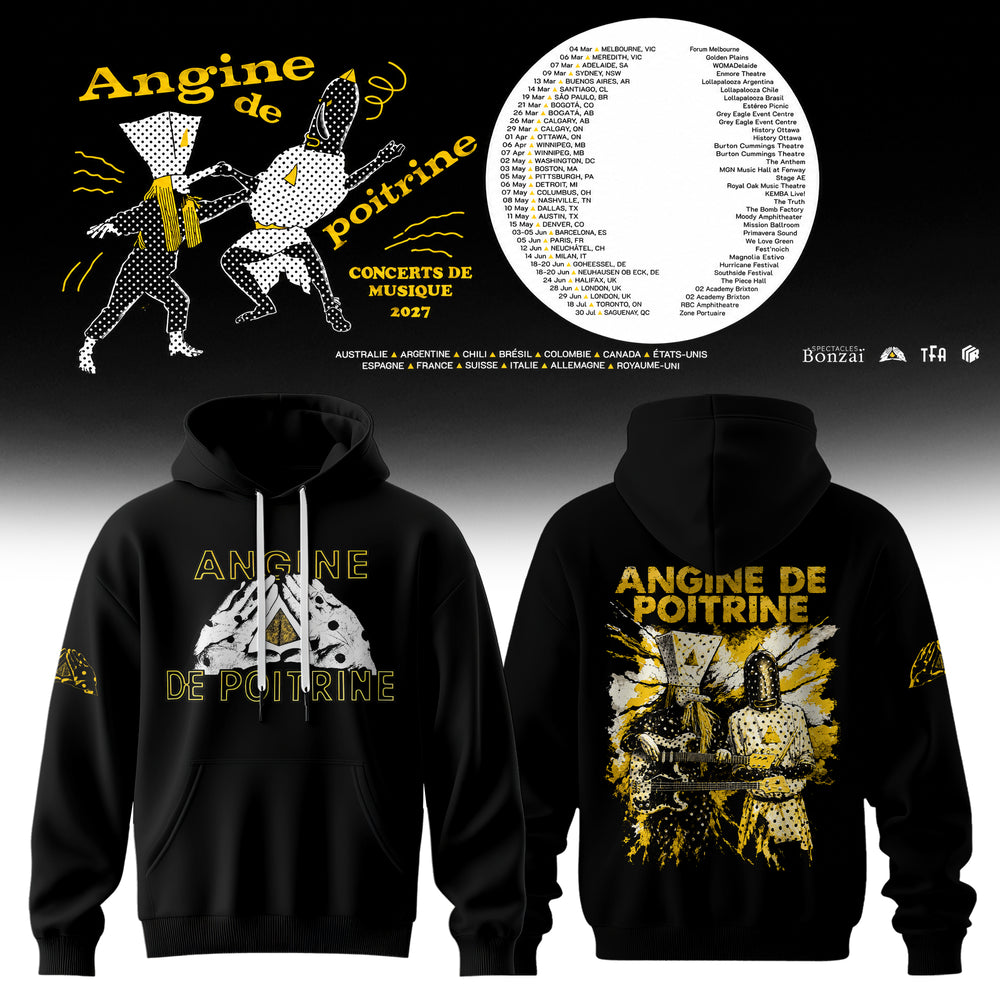 Angine De Poitrine Merch Angine De Poitrine Concerts De Musique 2027 Hoodie Music Lovers Gifts