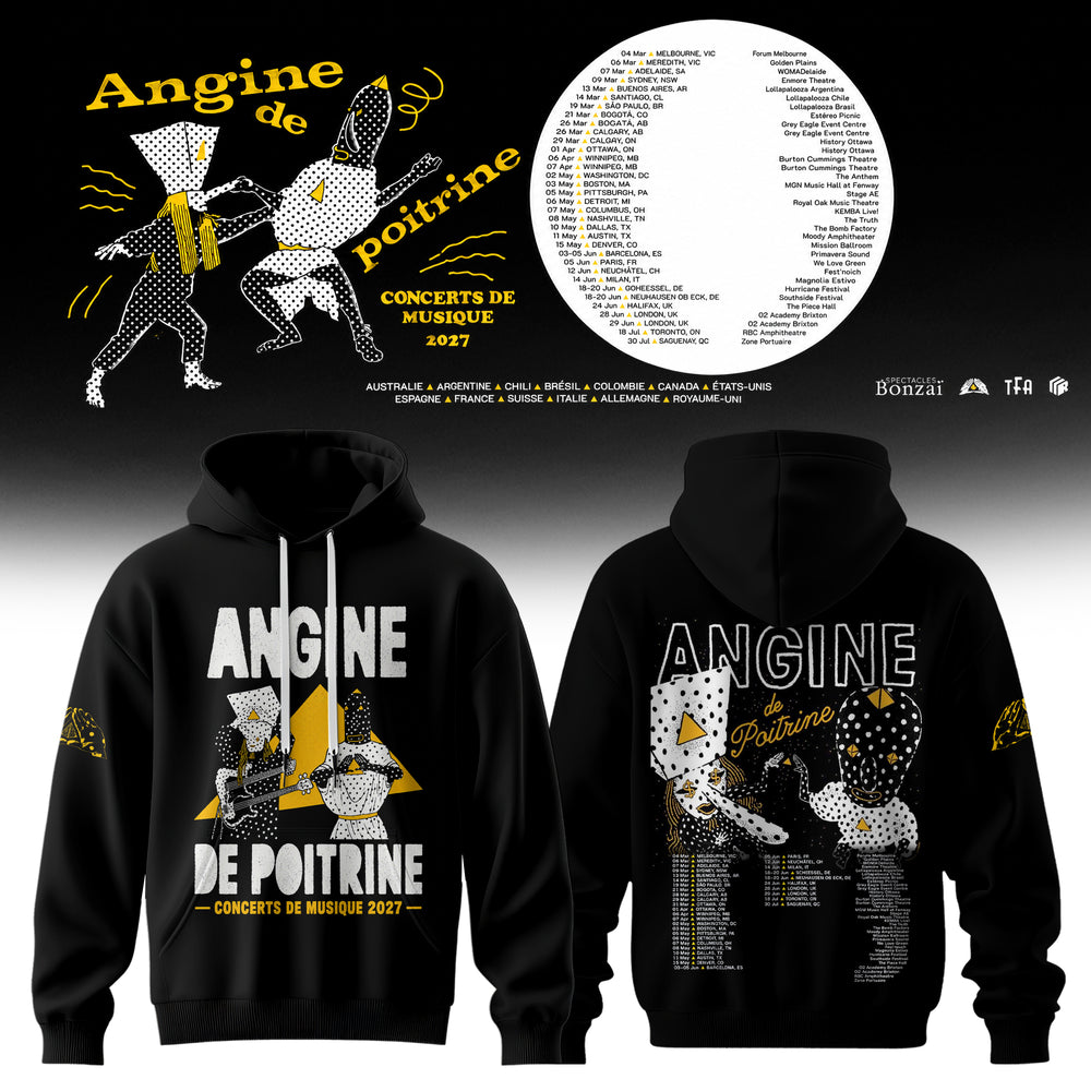 Angine De Poitrine Merch Concerts De Musique 2027 Hoodie Angine De Poitrine Band Clothing