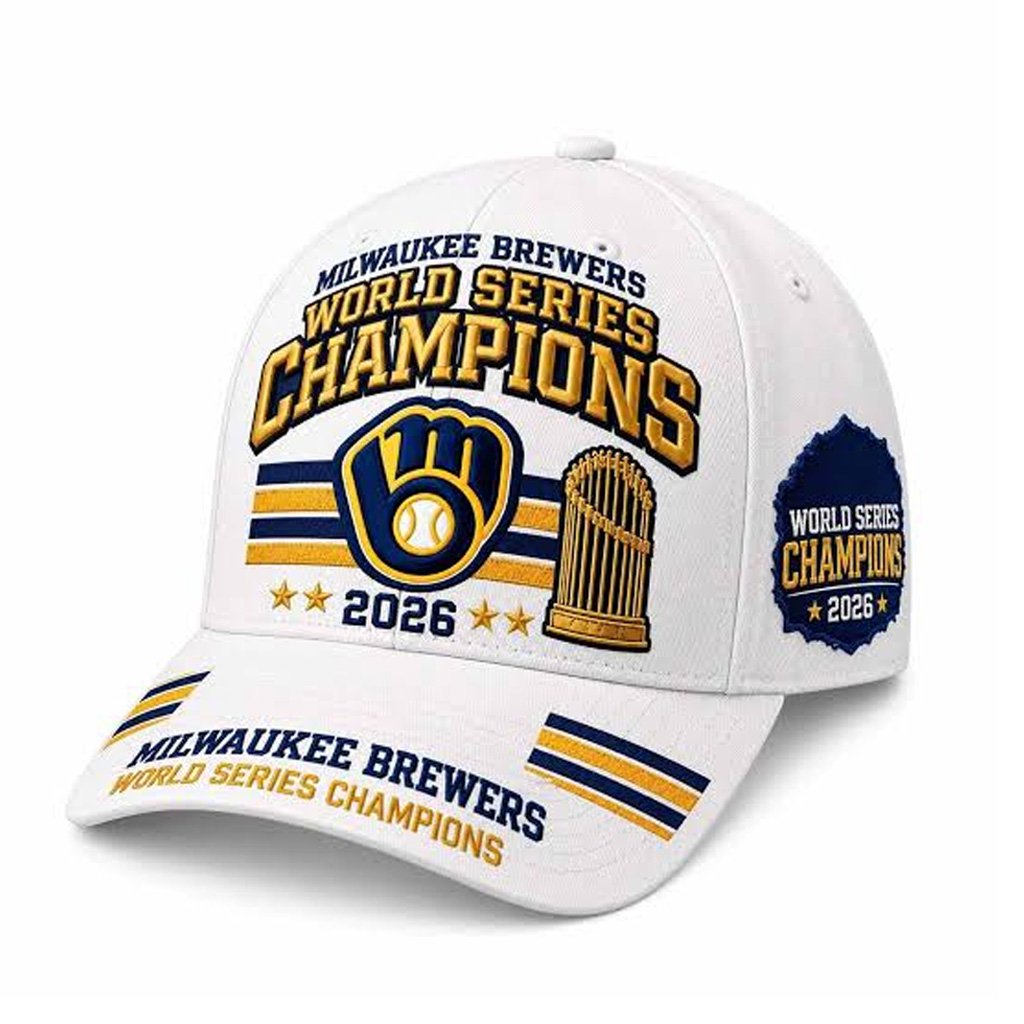 2026 Milwaukee Brewers First World Series Champions Hat Milwaukee Brewers Merch Gift For Fans