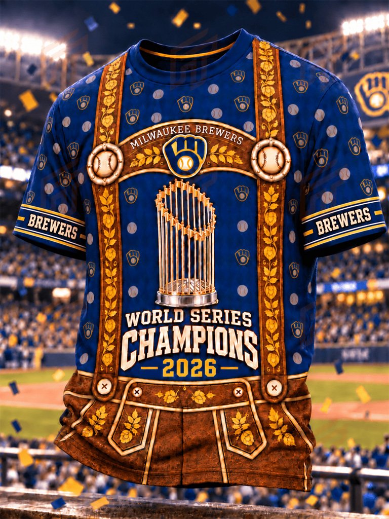 Milwaukee Brewers 2026 World Series Champions T-Shirt Brewers Champions Merch Gift For Fans
