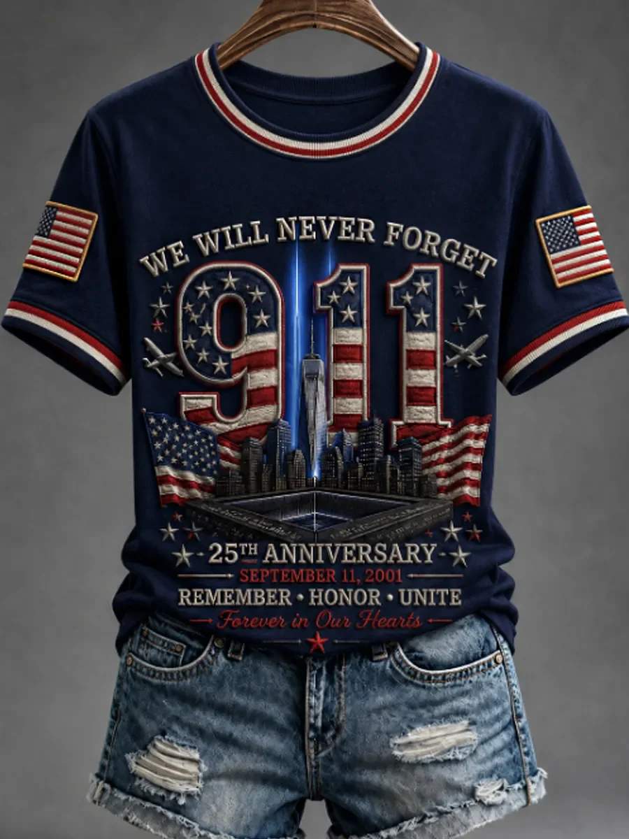 9 11 25th Anniversary Never Forget Shirt 911 Anniversary Clothes Gift For Mom