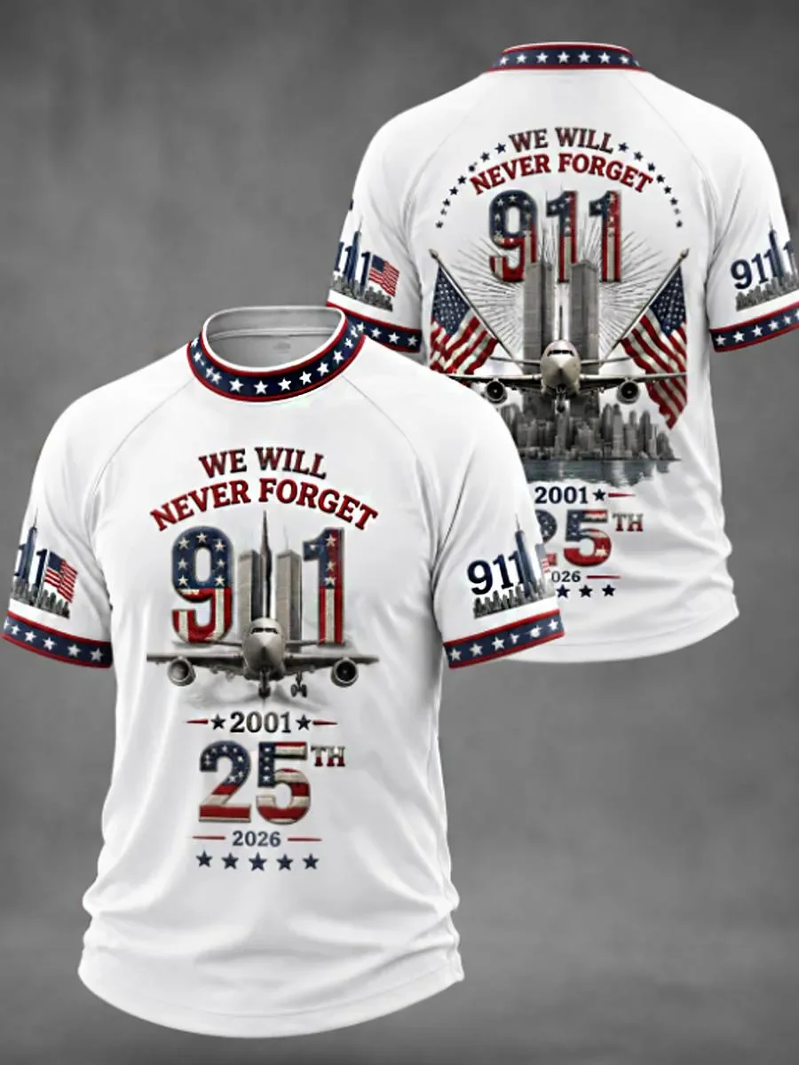 9 11 25th Anniversary Never Forget Shirt 9 11 Patriotic Apparel Gift For Patriots