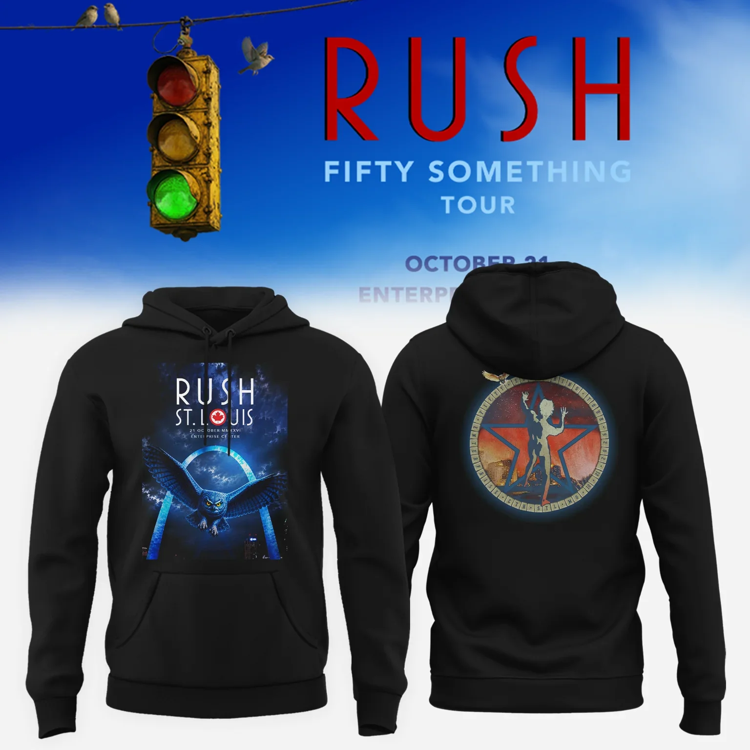Rush Merch Fifty Something Tour 2026 Hoodie Rush Hooded Sweatshirt Best Gift