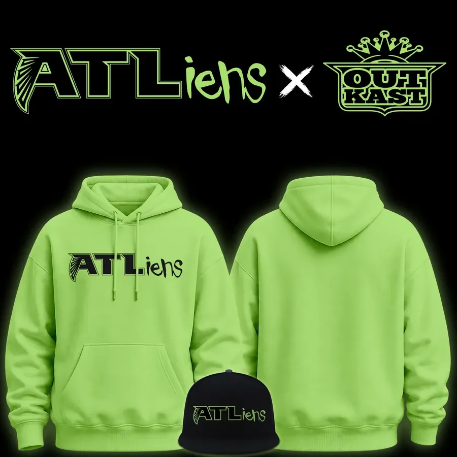 OutKast Merch X Atlanta Falcons ATLiens 30Th Anniversary Hoodie Best OutKast Apparel