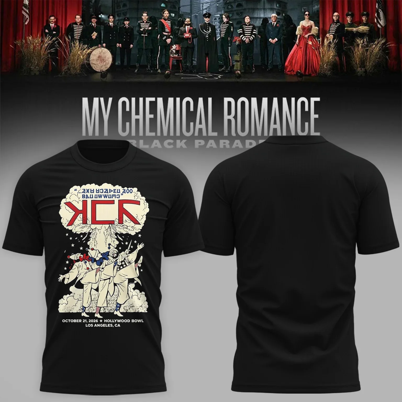 My Chemical Romance Merch The Black Parade 2026 Tour Shirt Birthday Gifts For Killjoys
