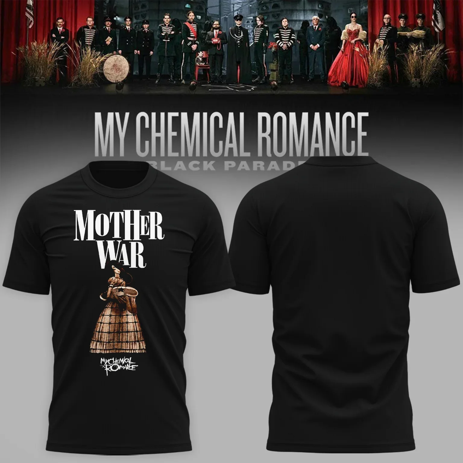 My Chemical Romance Merch The Black Parade 2026 Tour T-Shirt Good Gifts For Killjoys