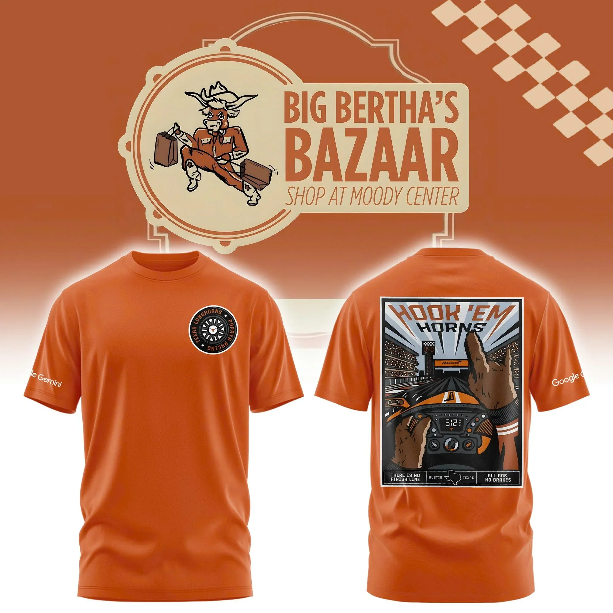 Texas Longhorns Merch X McLauren Outerstuff Finish Line Shirt Texas Longhorns Clothes Fan Gear