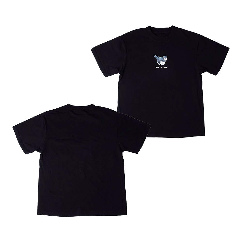 Godzilla Store Merch Godzilla Mofusand Black T-Shirt Good Gifts For Kaiju Lover