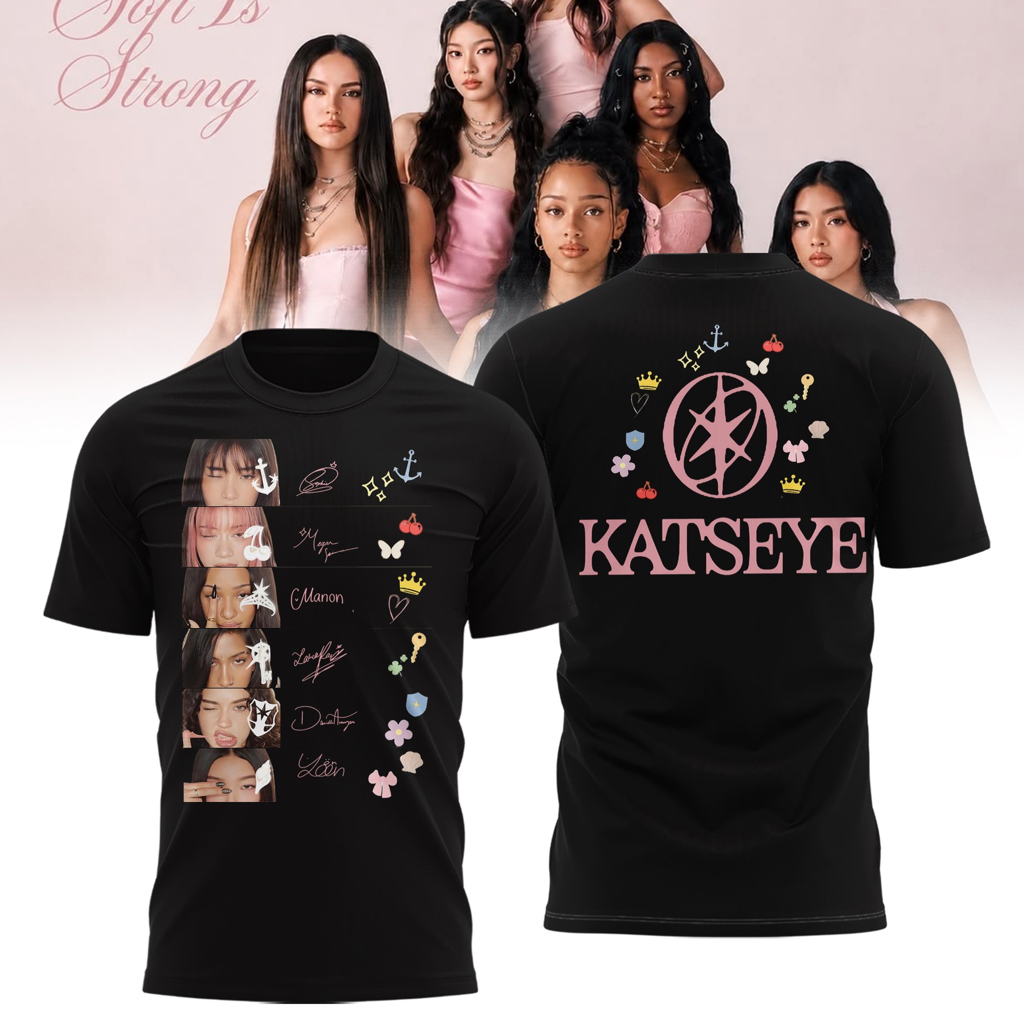 Katseye Merch The Wildworld Tour 2026 T-Shirt Present Ideas For Eyekons