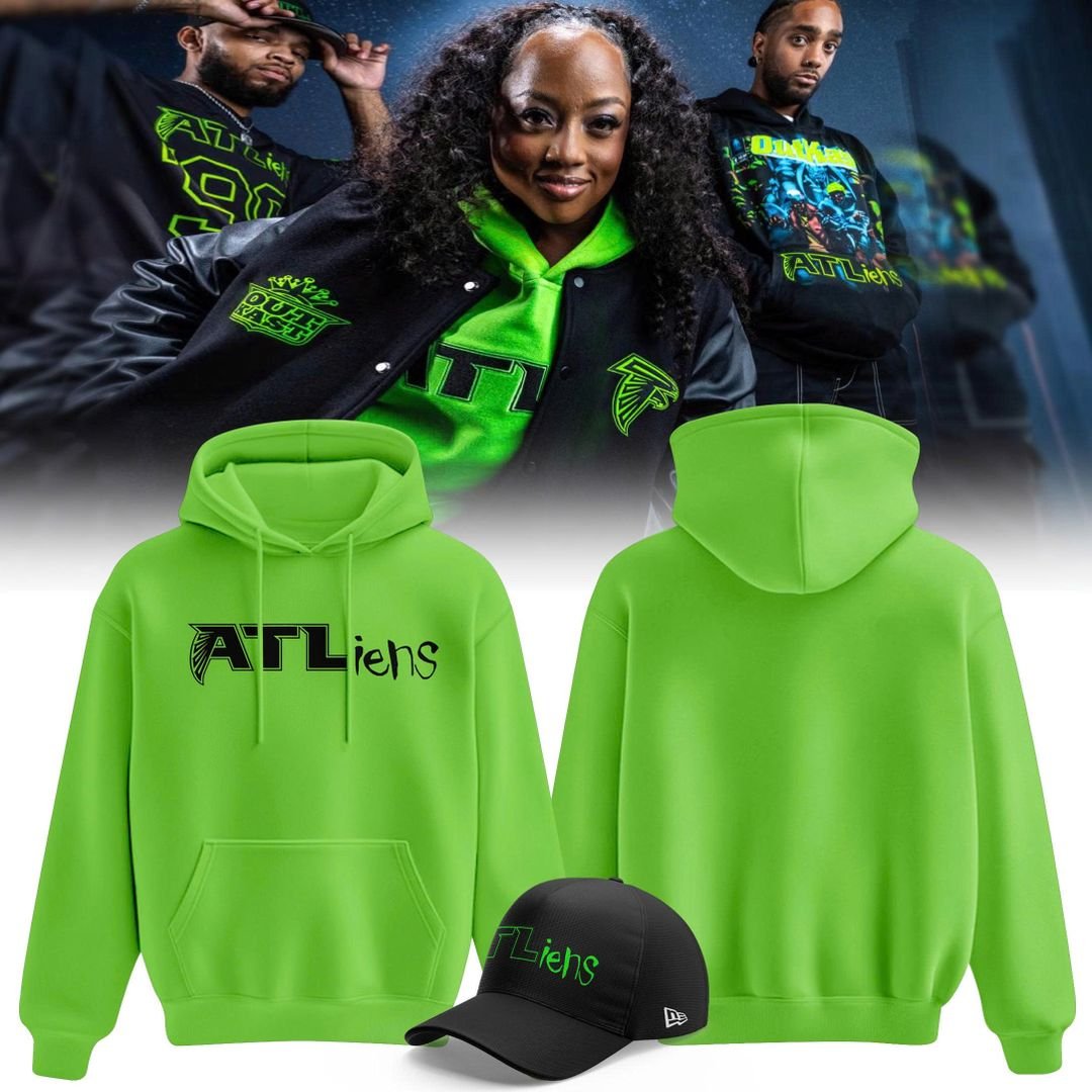 OutKast x Atlanta Falcons 30th Anniversary ATLiens Album Hoodie Best Atlanta Falcons Apparel