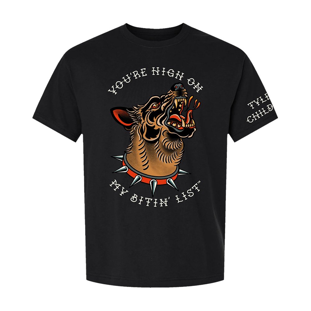 Tyler Childers Merch Bitin List Dog T-Shirt Good Gifts For Tyler Childers Fans