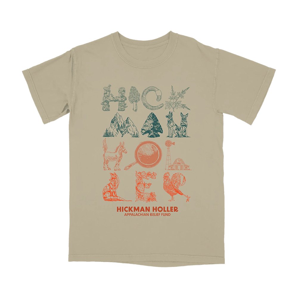 Tyler Childers Merch Hickman Holler Symbols Khaki T-Shirt Presents For Tyler Childers Lovers