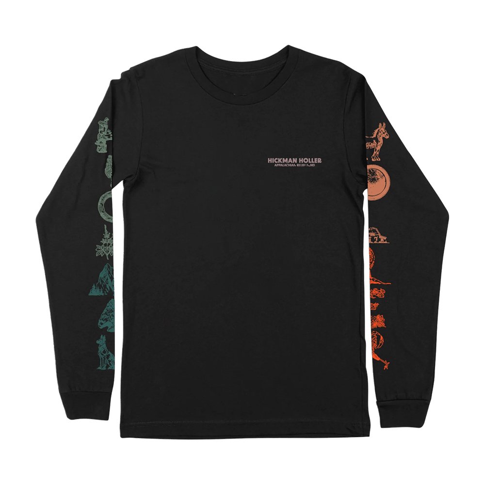 Tyler Childers Merch Hickman Holler Symbols Black Long Sleeve Shirt Unique Gifts For Country Fans