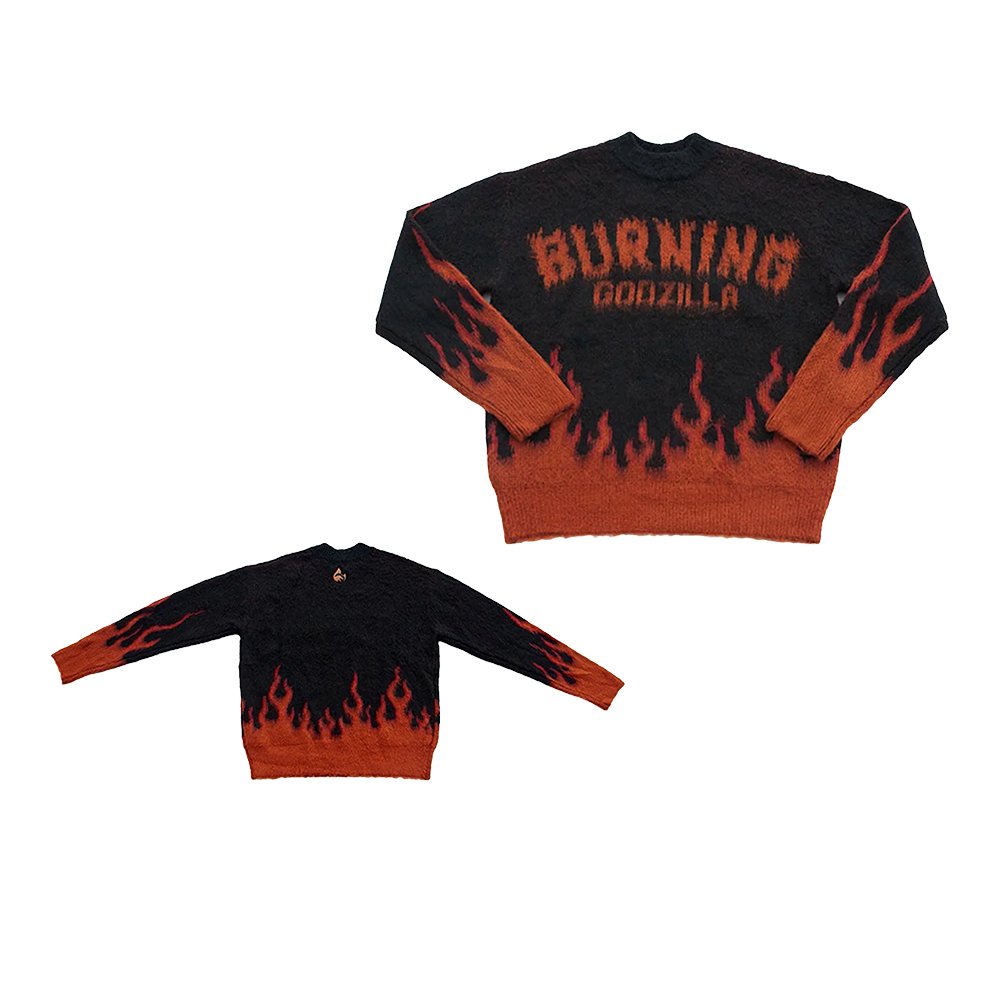 Godzilla Vs Destoroyah 30Th Anniversary Burning Godzilla Sweater Godzilla Store Merch