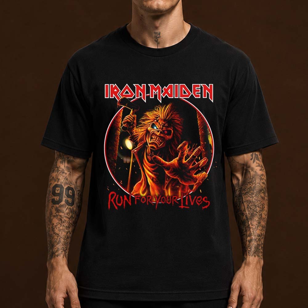 Iron Maiden Merch Run For Your Lives 2027 Tour Announce Shirt Iron Maiden Concert Outfits