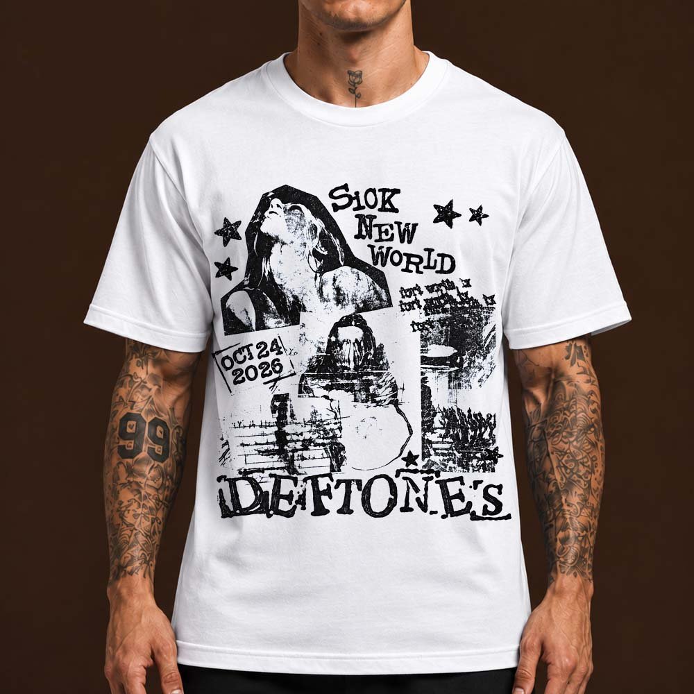 Deftones Merch Sick New World Fort Worth TX 2026 T-Shirt Deftones Clothes