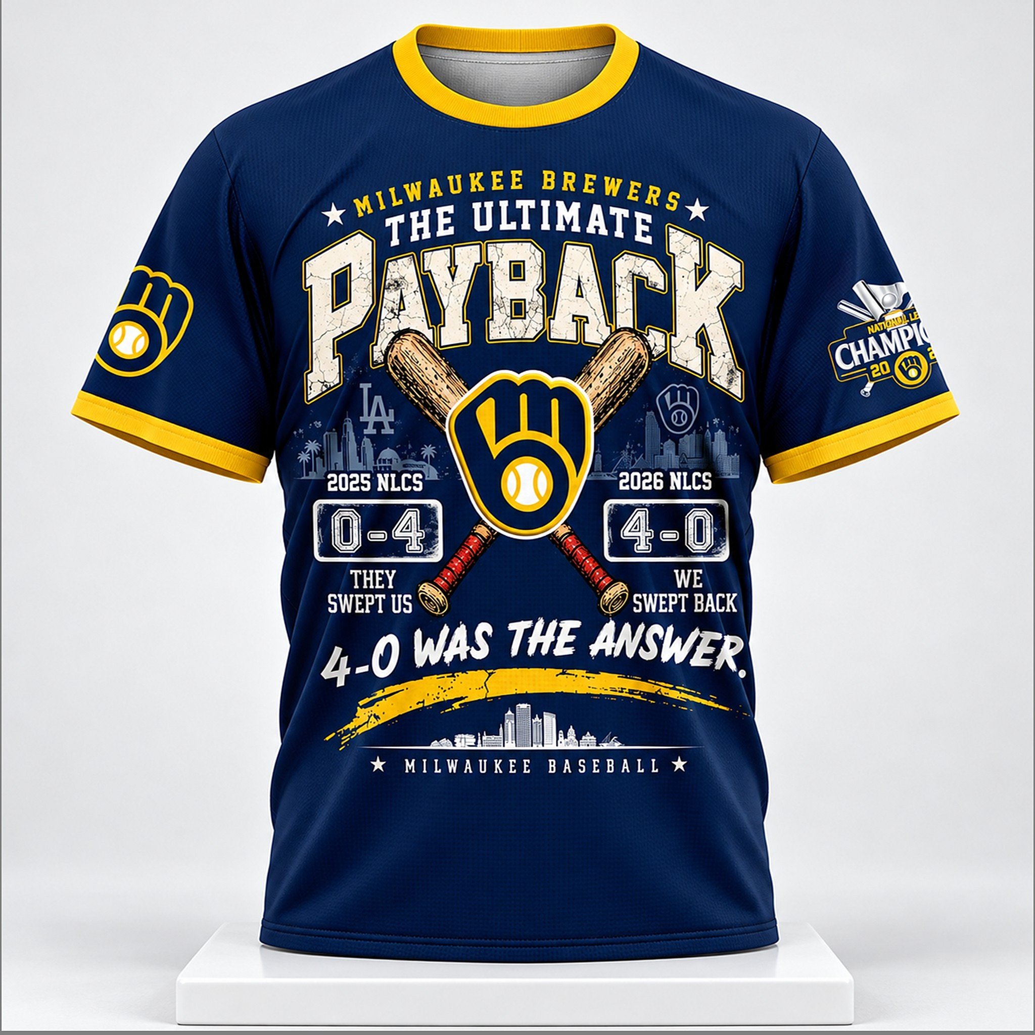 Milwaukee Brewers Merch The Ultimate 4 0 Was The Answer World Series Champions 2026 Shirt